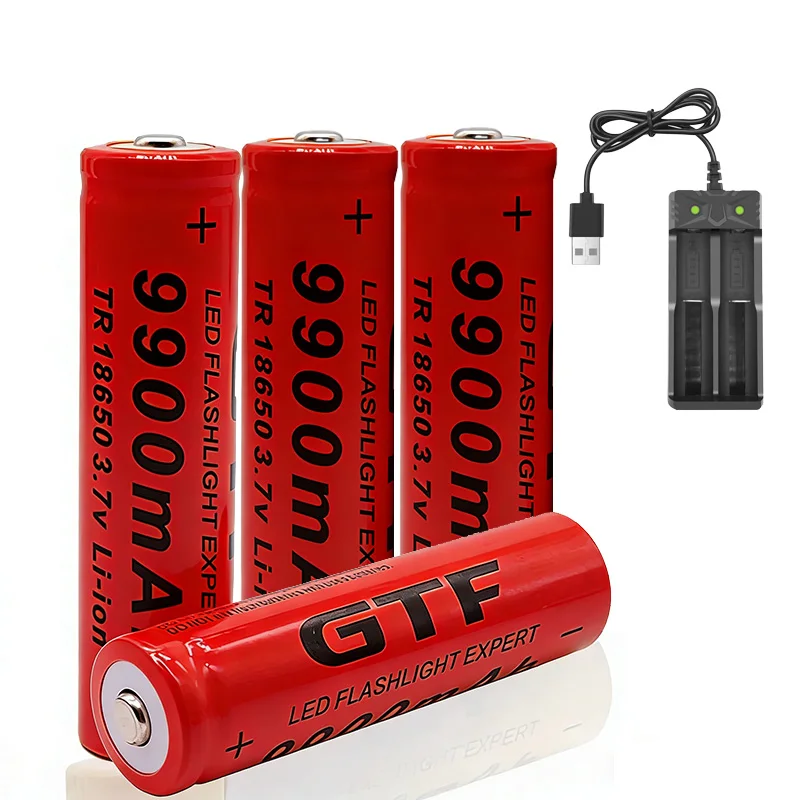 

Оптовая продажа 3,7 В 18650 литиевая аккумуляторная батарея 9900 мАч для фонариков/маленьких вентиляторов/многофункциональных цифровых батарей