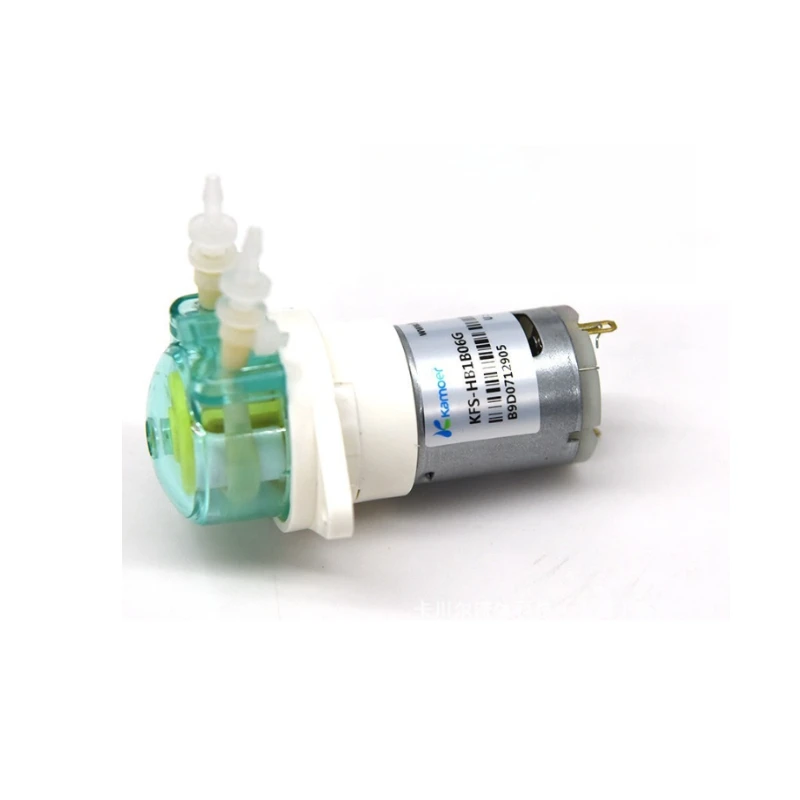 Kamoer KFS Peristaltic Pump 12V 24V DC Motor Gear Pump High Precision Low Flow Dosing Brushed Motor Micro Pump