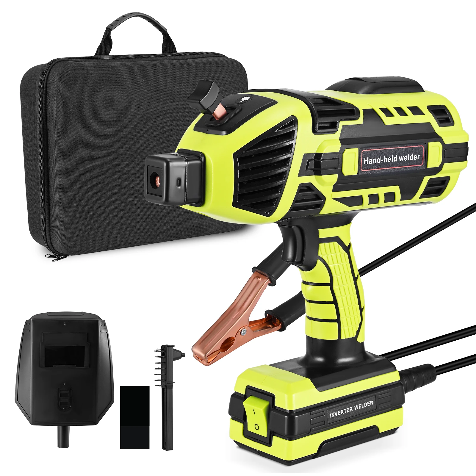 Upgraded Welding Machine, 220V Handheld Welder with IGBT Inverter 6 Variable Current Adjustment, Portable ARC Welder Gun