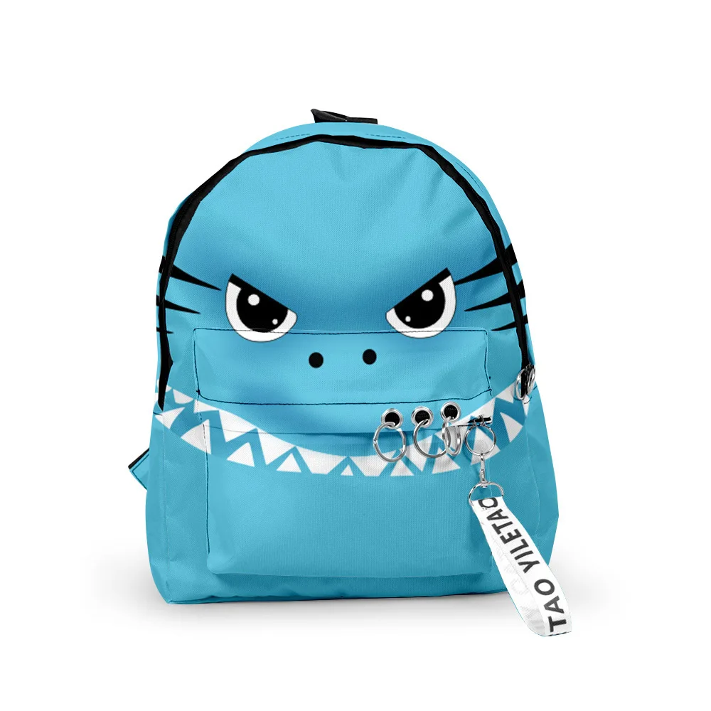 

Classic animal Backpacks Boys/Girls pupil School Bags 3D Print Keychains Oxford Waterproof Funny Cute Small Backpacks