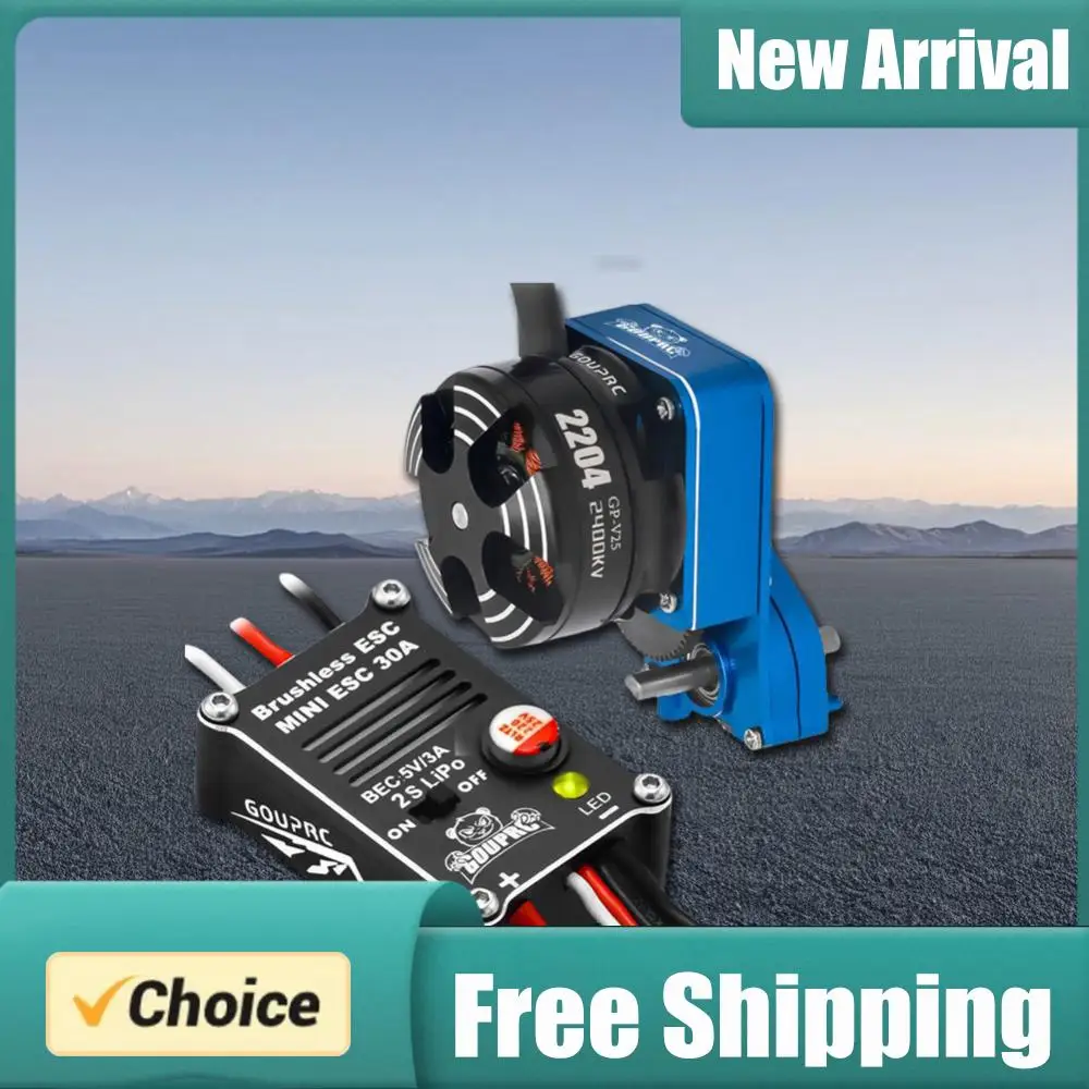 

Бесщеточный мотор 2204 2400KV с трансмиссией и регулятором скорости 30A ESC для радиоуправляемых моделей SCX24, Axial 1/24, RC Crawler, RC Car, RC Truck