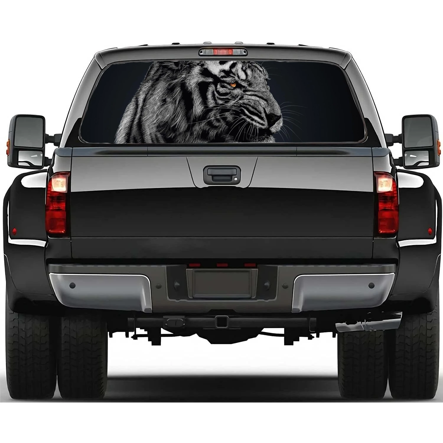

tiger animal Car Window Decal Sticker Graphic Decorative Truck Perforated Vinyl Universal Wrap Sticker