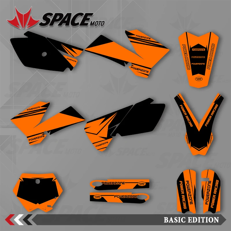 

SPACE MOTO графический фон наклейки наклейки мотоцикл для KTM 03-12SX85