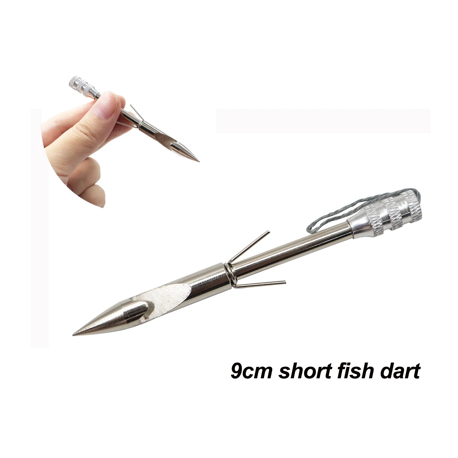 

9cm Short Fish Dart Stainless Steel Detachable Slingshot Special Fish Shooting Dart Fishing Tool Slingshot Shooting