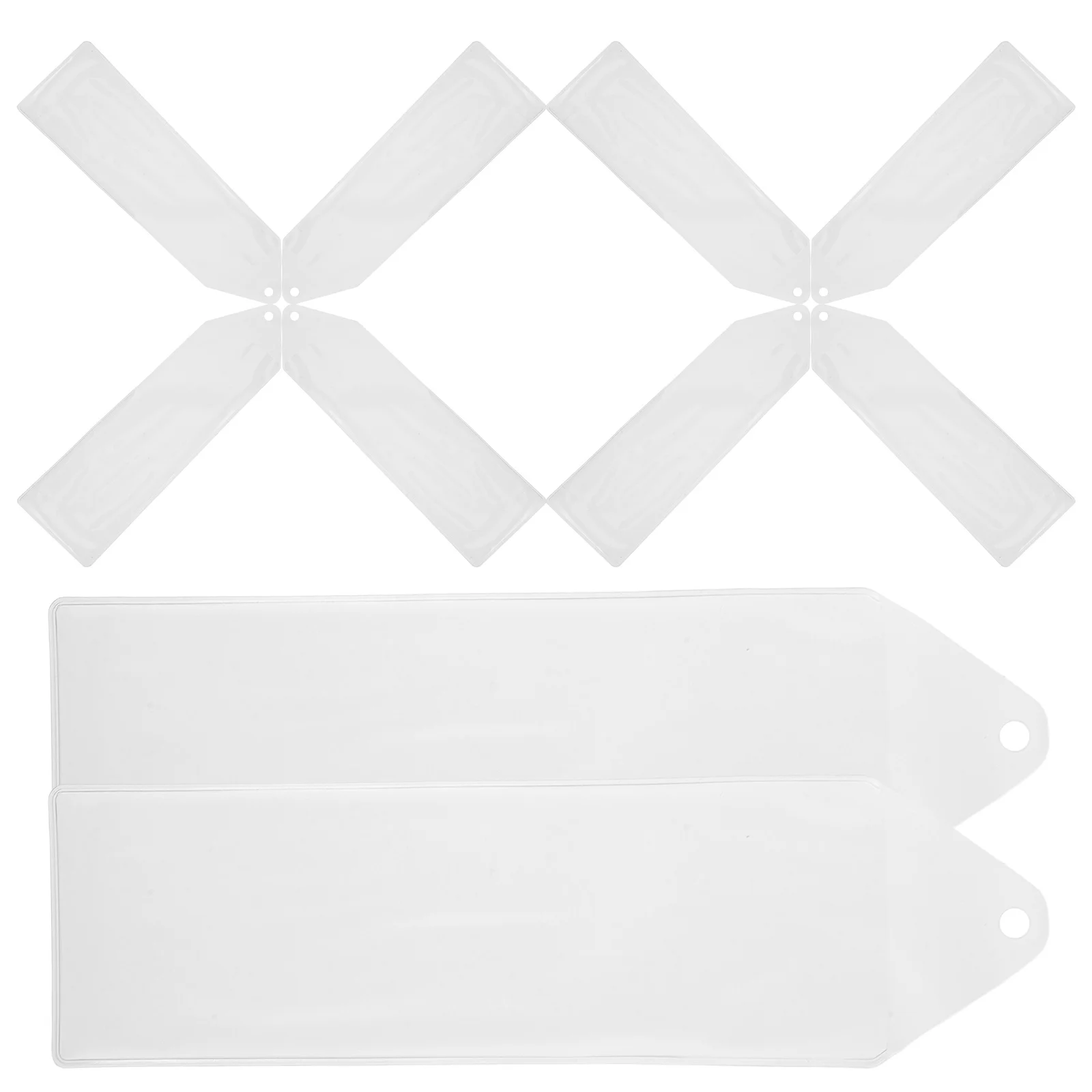 10 Pcs Bookmark Protective Cover Covers Clear Sleeve Packaging for Selling Transparent Protectors Office