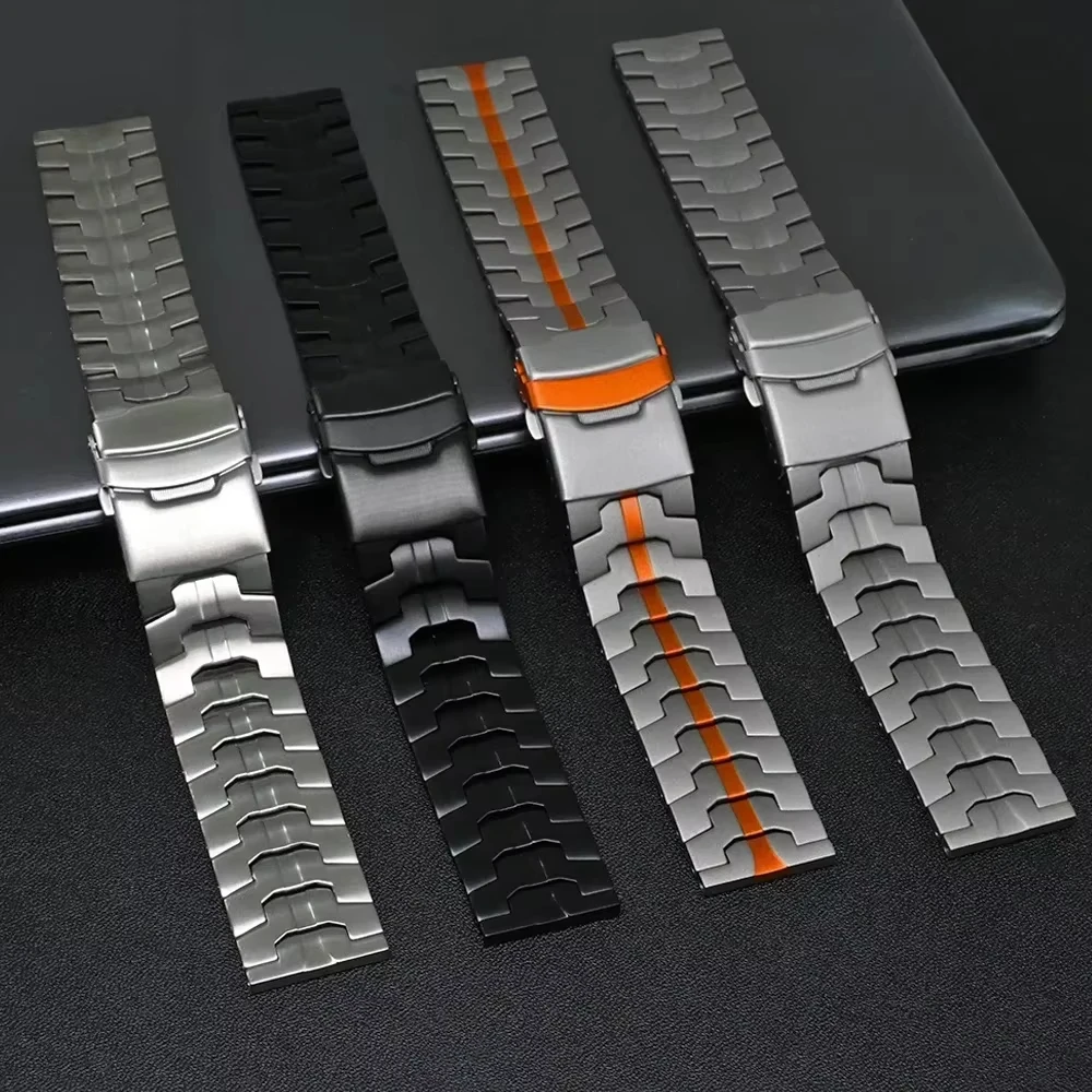 โลหะหรูหรา 22 มม.สําหรับ Xiaomi Redmi นาฬิกา 5 Active/5 Lite/3 Active/3 Lite สแตนเลสพับสายรัดข้อมือ Correa