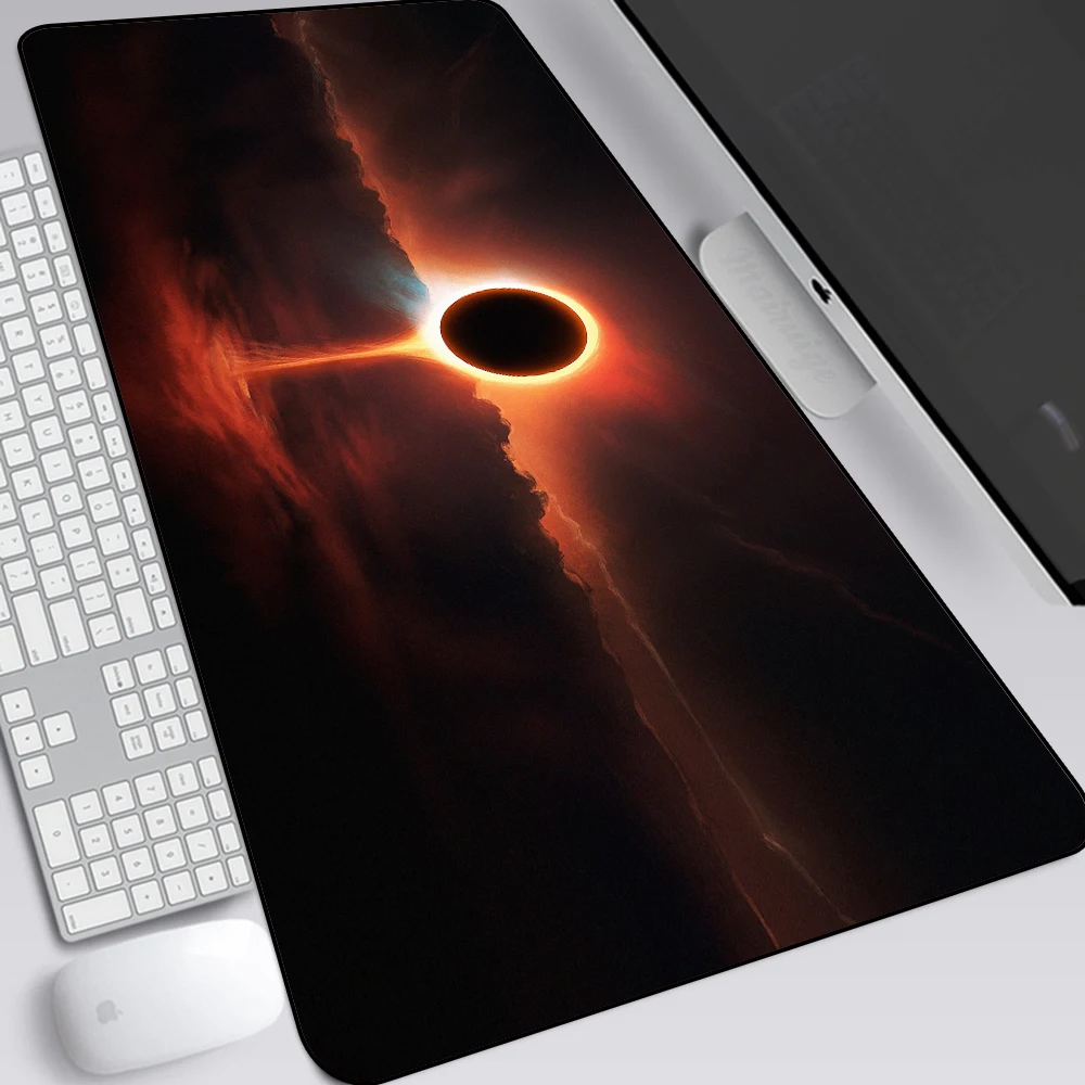 Black Hole Sun Mouse Pad Desk Desktops Office Accessories Laptop Gamer Desk Mat Keyboards Mousenpad Carpet for Mouse Mats