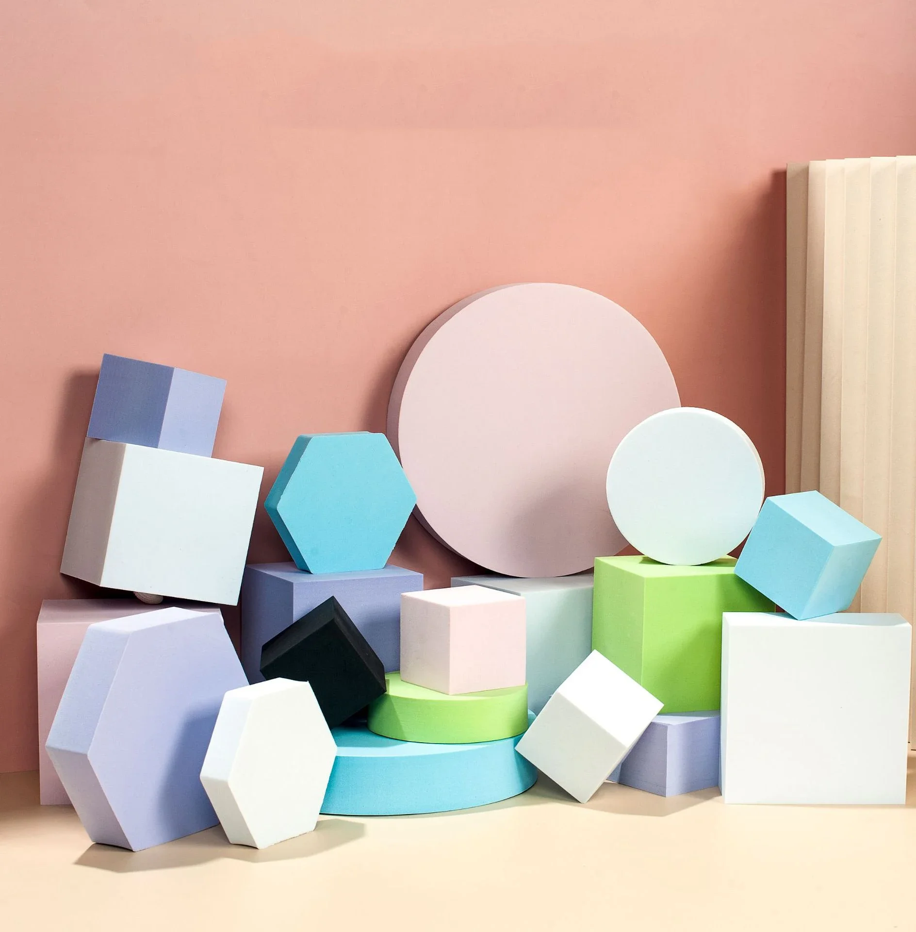 INS Photography Cube Photo Props Foam Geometric Cube Shooting Props For Photography Backdrops Studio Photography Accessories