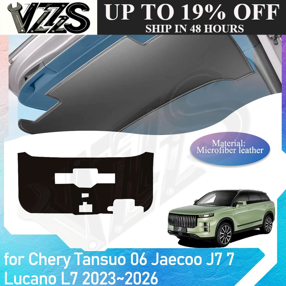 Car Trunk Door Mat for Chery Tansuo 06 Jaecoo J7 7 Lucano L7 2023~2026 Tailgate Protection Pad Cargo Anti-dirty Cover Accessorie