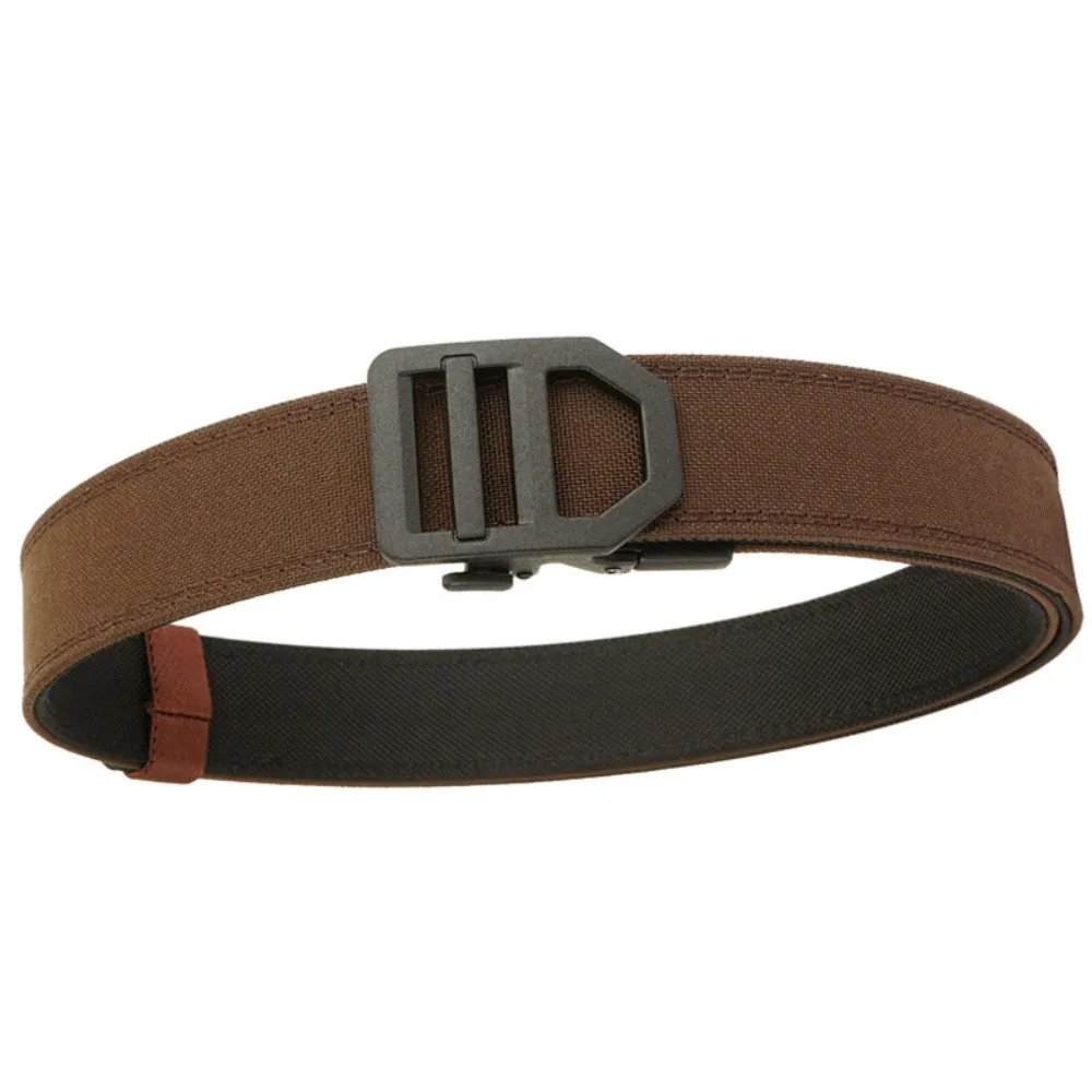 เข็มขัดไนลอนสำหรับผู้ชายแบบอัพเกรด สองชั้น หนา ทนทาน สไตล์ทหาร สำหรับกิจกรรมกลางแจ้ง