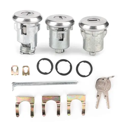 Cutlass Lock Set Door Trunk Key Kit Replacement for Chevelle/Malibu/Monte Carlo/Camaro 654394765282 Car Accessories
