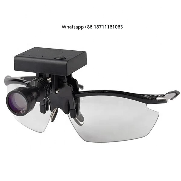 Surgical magnifying glass wireless light