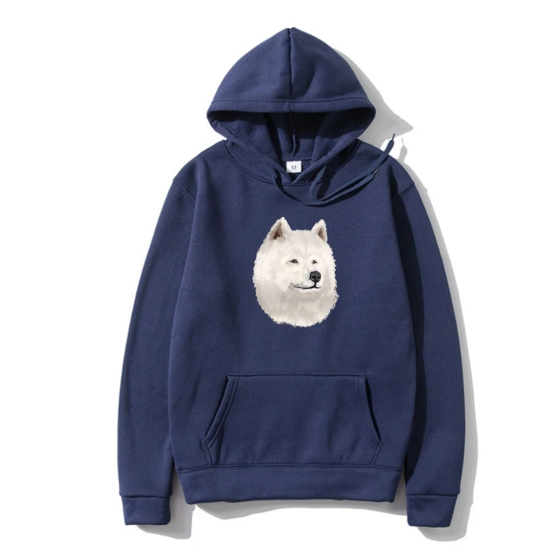 

Fleece Bes Selling Male Natural Cotton Sweatshir Samoyed Dog Outerwear SweatSweatshir I Love Samoyed Hoody