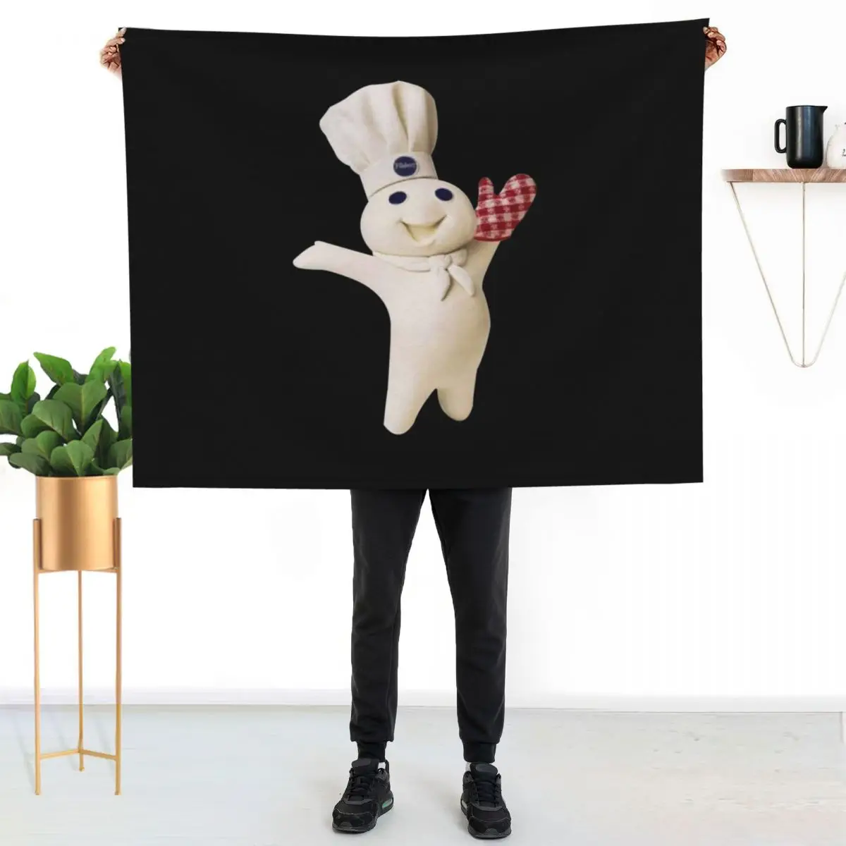 

Pillsbury Doughboy Throw Blanket Fluffy Cozy Throw Blanket for Home Decor