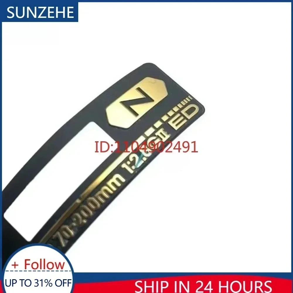 New Label Sign Nameplate Lens Logo Tag for Nikon 70-200mm F /2.8E FL ED VR / 70-200 mmII / 1:2.8G II Camera Repair Part