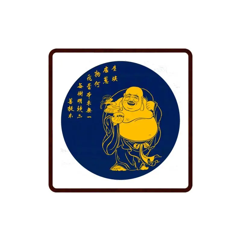 

Энергетическая картина смеющегося Будды, 24x24 дюйма (61x61 см) Декоративное настенное искусство для медитации и позитивной вибрации