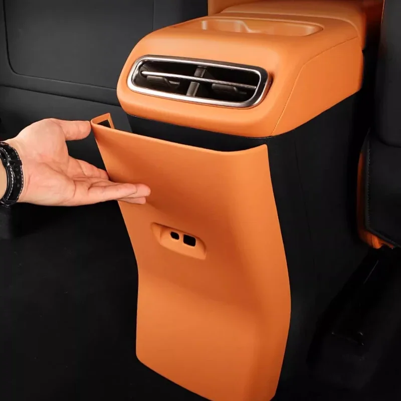 For LEAPMOTOR C10 Rear Anti-kick Pad Central Control  Air Conditioner Anti-kick Board Cover Protective Car Interior Accessories