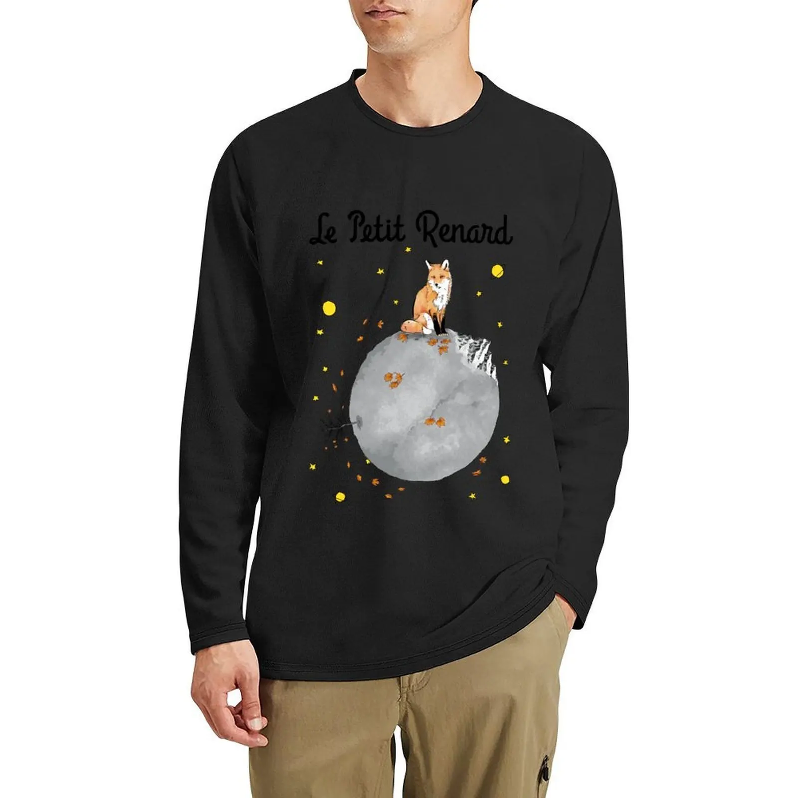 

Le Petit Renard длинная футболка большого размера футболка мужские топы быстросохнущая футболка дизайнерская футболка мужская