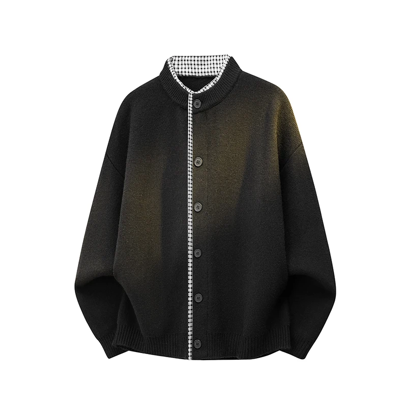 

Loose Knitted Sweater Men's Lazy Sle Outerwear Polyester Fiber Ciwalk Long Sve One-oulder Design Non-Sinkable