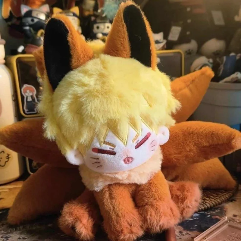 

Naruto Uzumaki Naruto Attribute Naruto Fox Beaver 20cm Sitting Body Anime Surrounding Characters Naruto Cotton Doll Toys Gifts