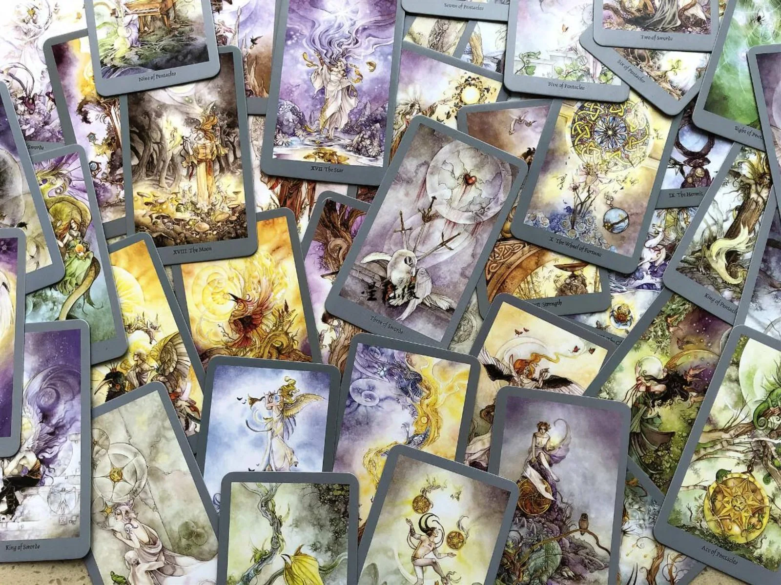 Shadowscapes Tarotkaart | Big Size 12*7 Cm | Waarzeggerij Spel | Waarzeggerij Kaarten | Met Papieren Gids Engelse Versie |