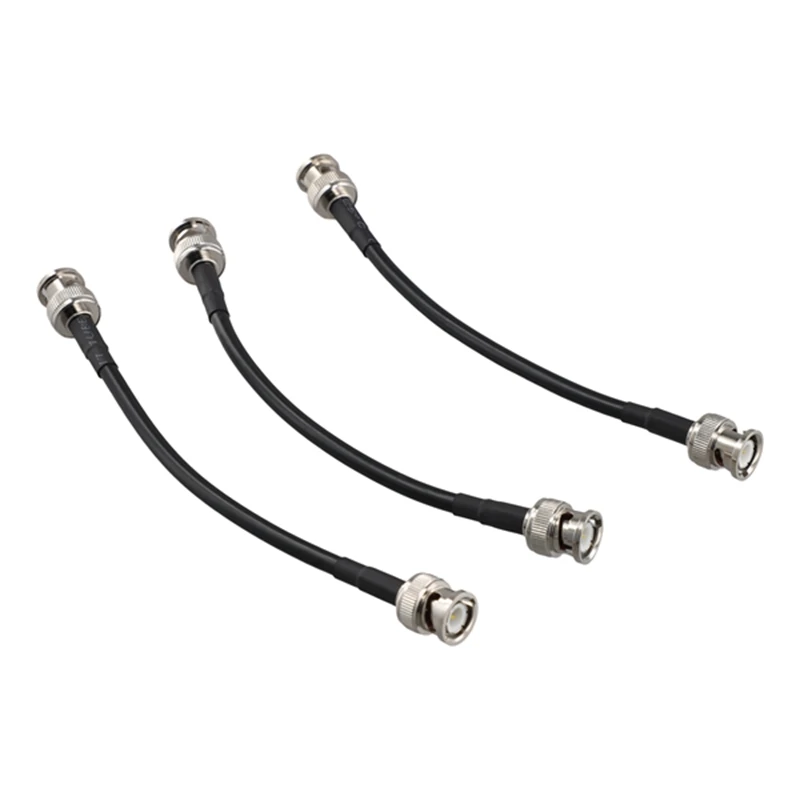 RG58 BNC 수 플러그 크림프 커넥터, 동축 점퍼 케이블 와이어 오실로스코프 신호 라인