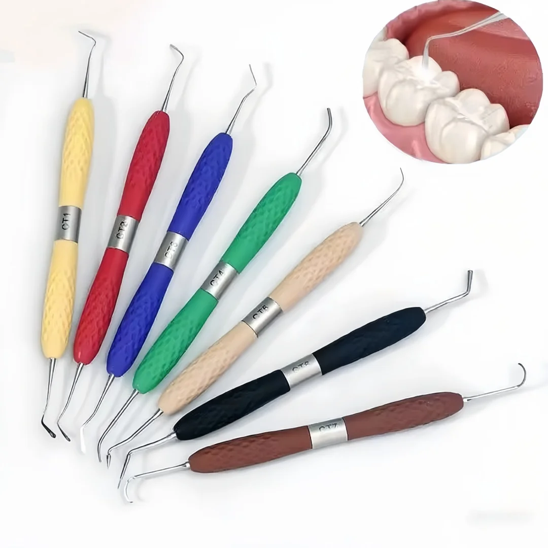 Double-Ended Composite Resin Filling Instrument Dental Resin Fillers Spatula Restoration Dental Tool Oral Instruments CT1-CT7