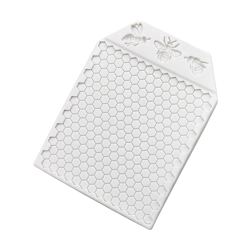 Wabenförmige Bienen-Silikonform für Zuckerguss, Schokolade, Cupcakes, Backen und Fondant-Kuchendekoration – Detail 12