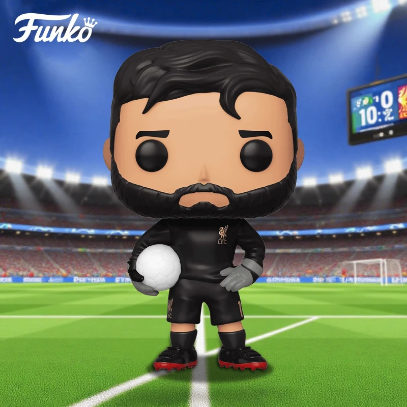 

Genuine Edition FUNKO POP《Liverpool - Alisson Becker》Anime Action Desktop Decoration Ornament Model Toys Collectible Model