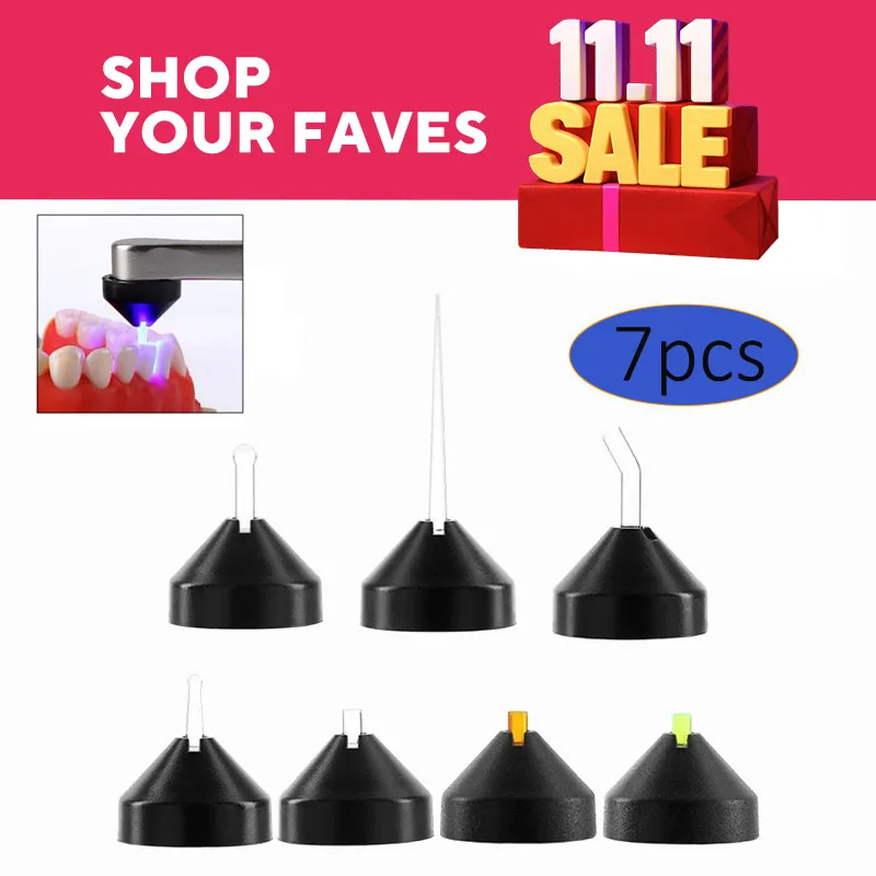 

7 шт., стоматологическая магнитная эндонаправляющая, линза Pointcure, световая линза для отверждения перехода, линза для отверждения линз, аксессуары для стоматологической лаборатории, инструменты