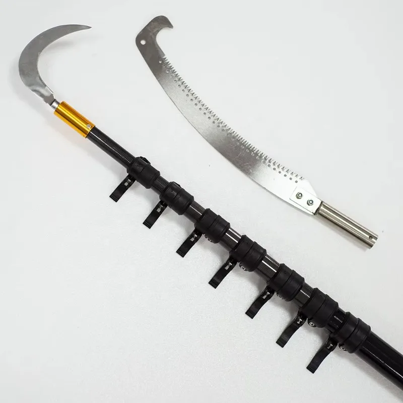 Colheitadeira de azeitonas de palma de óleo extremo de colheita longa rígida Árvores colheitas Frutas Areca Areca