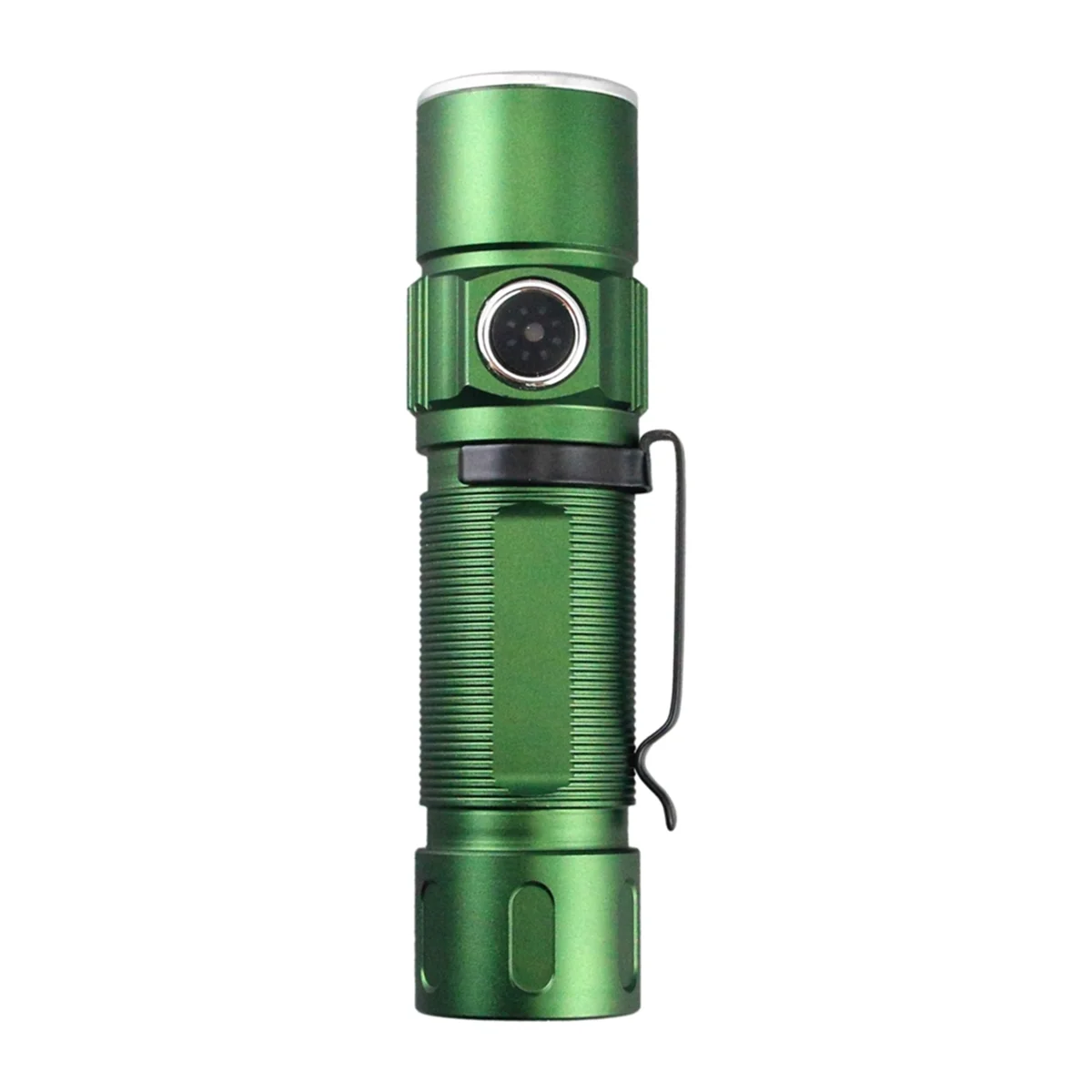 

A72P Flashlight Outdoor Highlight Mini Power Display Glare 3LED Flashlight Green
