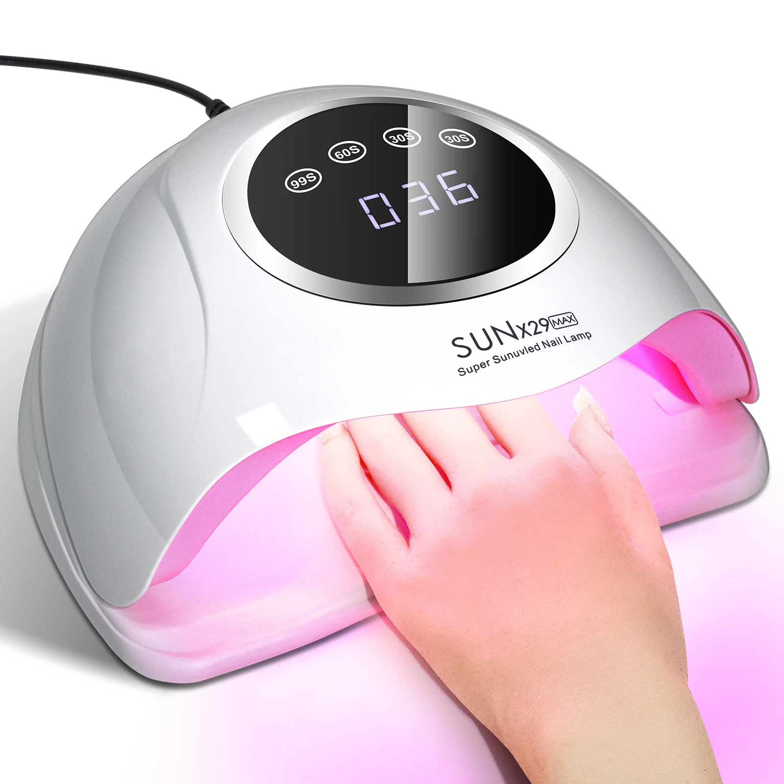 UV LED Nail Dryer 90PCS UV Lamp Beads Nail Lamp with Timer Automatic Sensor For All Gel Polish Professional Nail Equipment