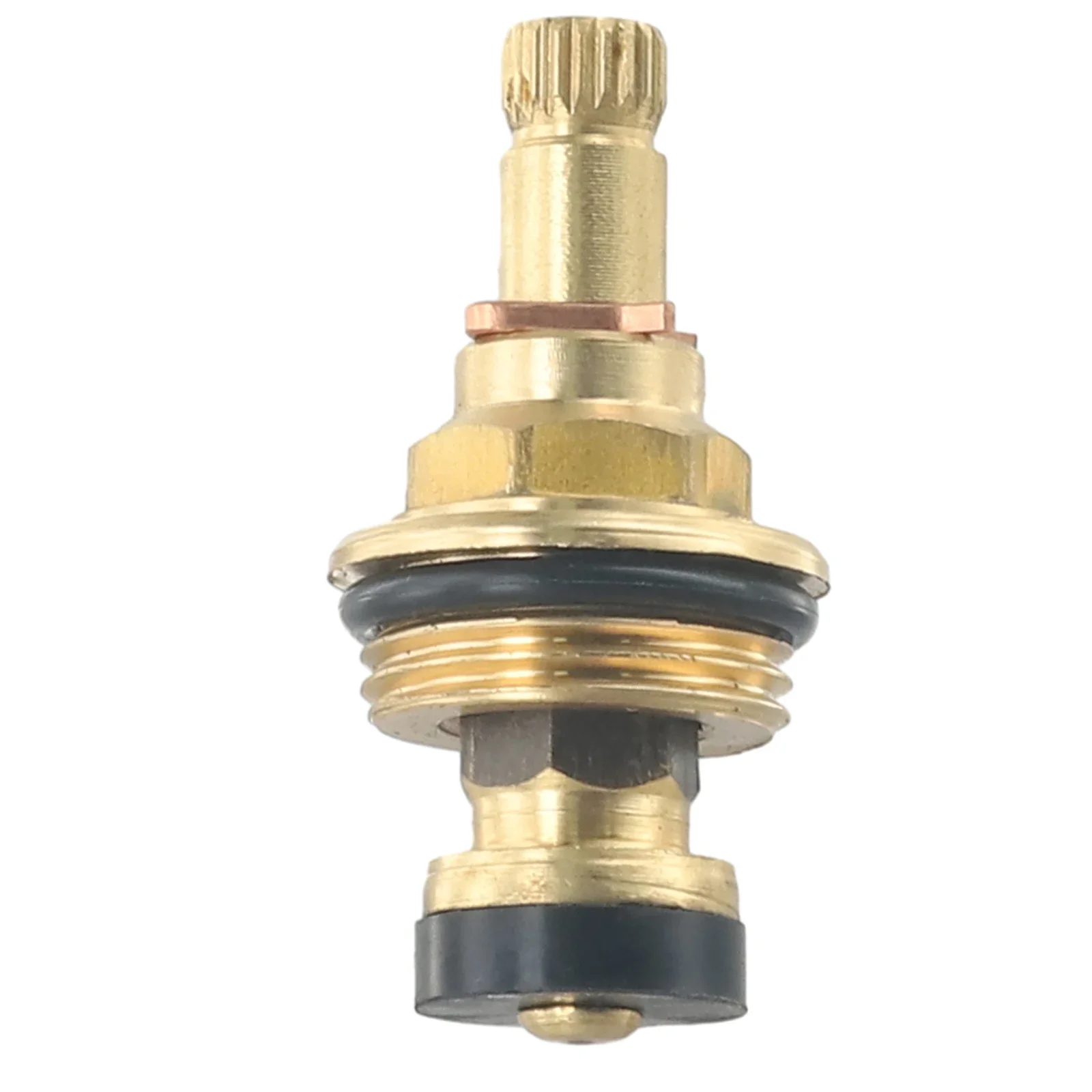 Brass Slow Opening Spool Faucet Hot And Cold Water Spool G1/2 20 Tooth Faucet Cartridge Copper Body Slow Opening Valve Core