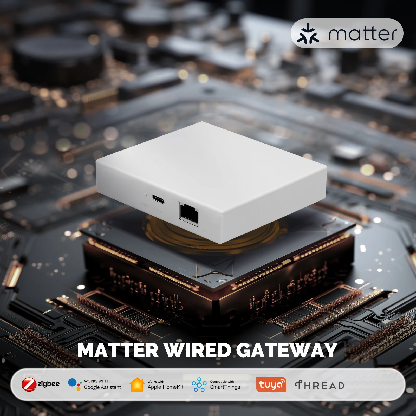 Tuya Smart Home Matters Zigbee Wired Gateway ZigBee Gateway Support