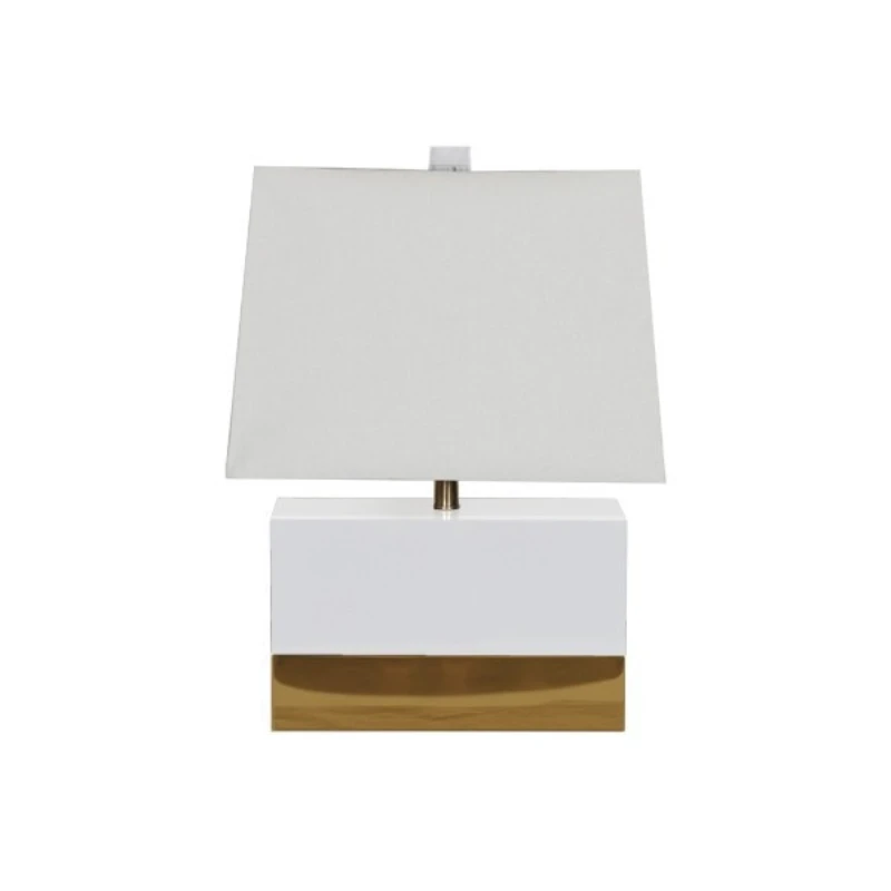

Modern light luxury titanium high-light bedside soft decoration design villa model room hotel light luxury bedroom desk lamp
