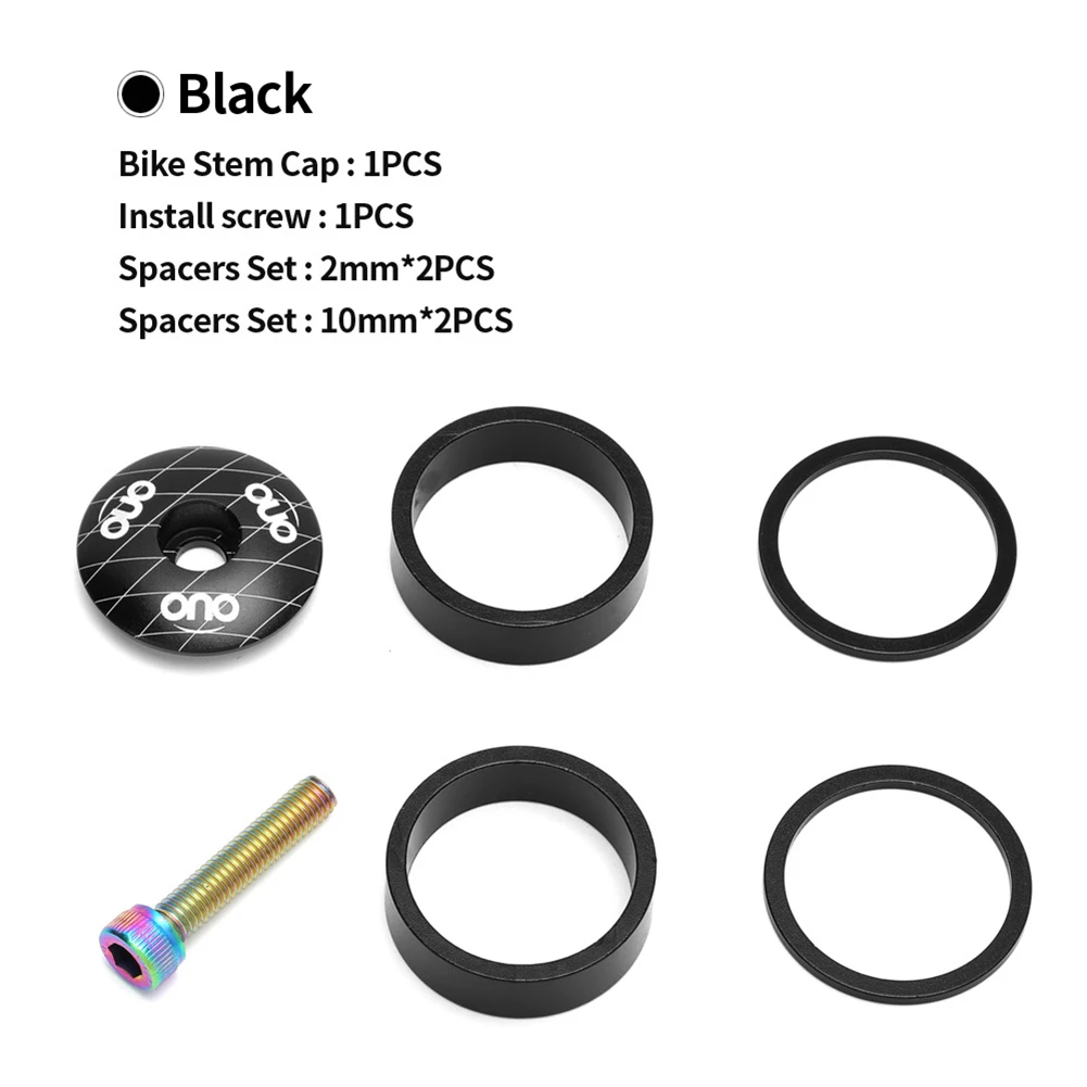 غطاء سماعة رأس بغطاء علوي لجذع الدراجة الجبلية من OUO مع حلقة شوكة من الألومنيوم