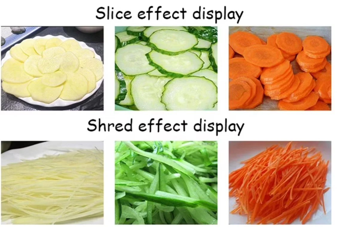 المكونات الأساسية لقطاعة الخضراوات الكهربائية الأوتوماتيكية الصناعية بما في ذلك المحرك والمحرك