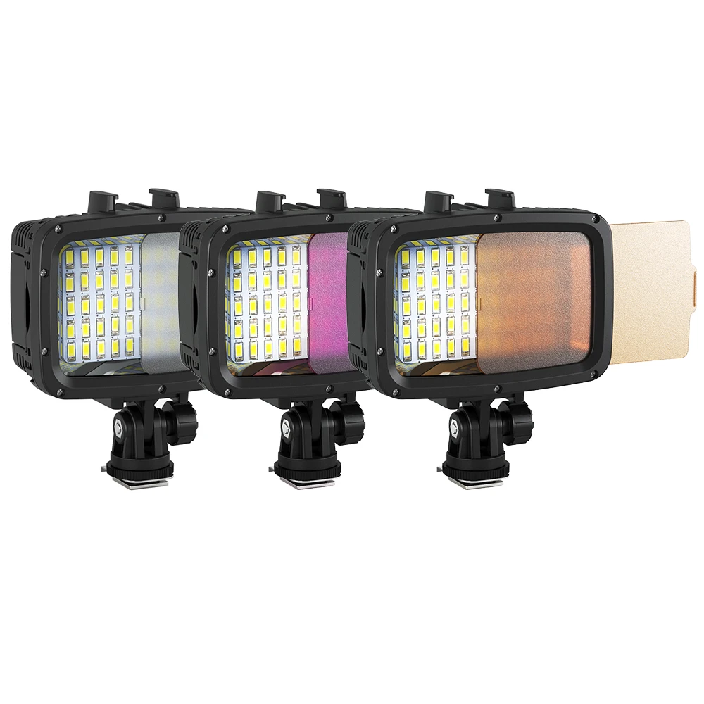 

Seafrogs 1800LM With purple orange soft light mask For Gopro Insta Dj Nikon Canon Sony Olympus Fuji Camera photography lighting