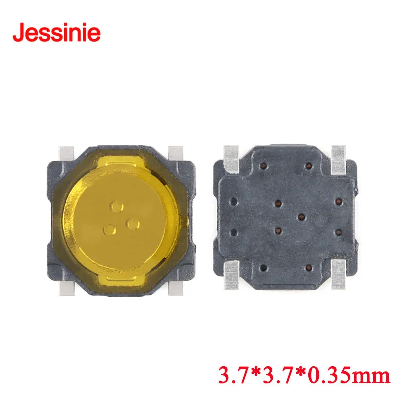 50 Stück 5.2*5,2 hoch 1,5 6,0 Touch Taktsc halter 4 poliger Metall SMD taktiler 12 V Mikro Druckknopfschalter Kupfer füße  13