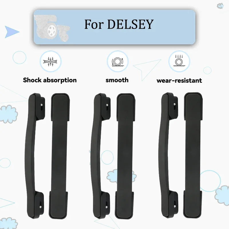 

For DELSEY Universal Luggage Handle Replacement Soft TPU Grip Anti-pinch Slow Rebound Suitcase Repair Accessory