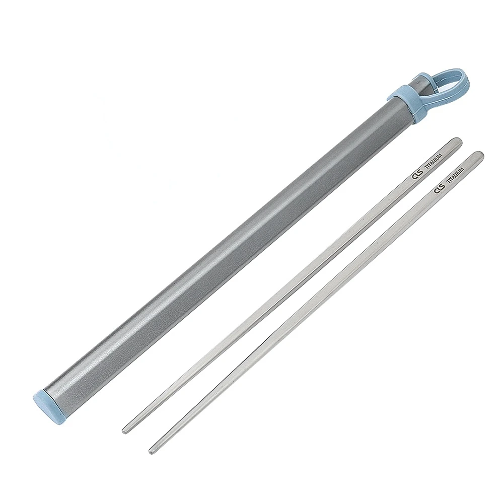 

Lightweight Pure Titanium Chopsticks Non-slip Anti-scalding Reusable Suitable Outdoor Camping Barbecue Travel Portable Tableware