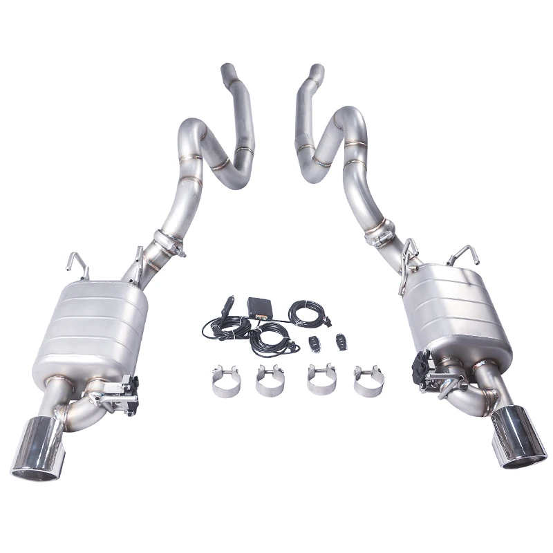 Ford Mustang 5.0 Exhaust System Replacement Electronic Valve Control Upgrade Performance Catback Kit