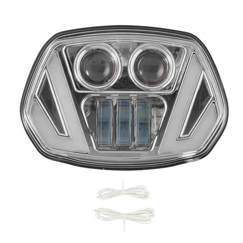 

Super Bright Motorcycle Chrome Front LED Headlight with High/Low Beam for Vespa Sprint 150 GL/Super GTR