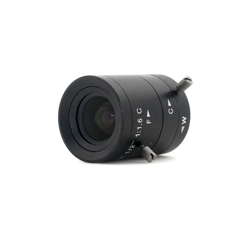 New FA C-Mount Lens 6-12mm Zoom Variable Focal Manual Iris Lenses 3.0MP 1/2 inch Lens Suitable for IP Camera and Machine Vision