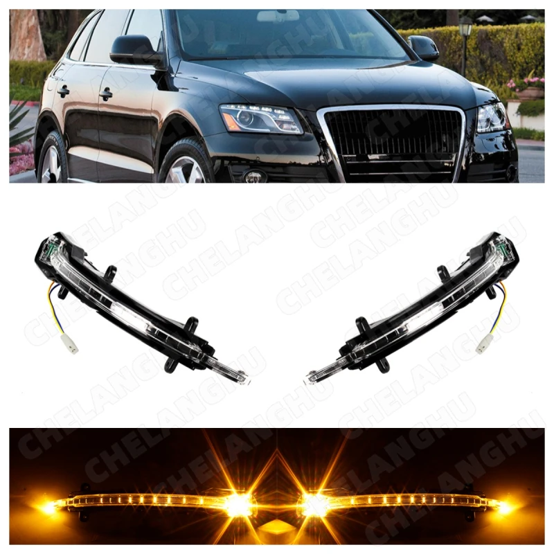 Turn Signal Light For Audi Q5 Q7 2010 2011 2012 2013 2014 2015 Car-Styling Wing Mirror Indicator Lamp 4L0949101A 4L0949102A