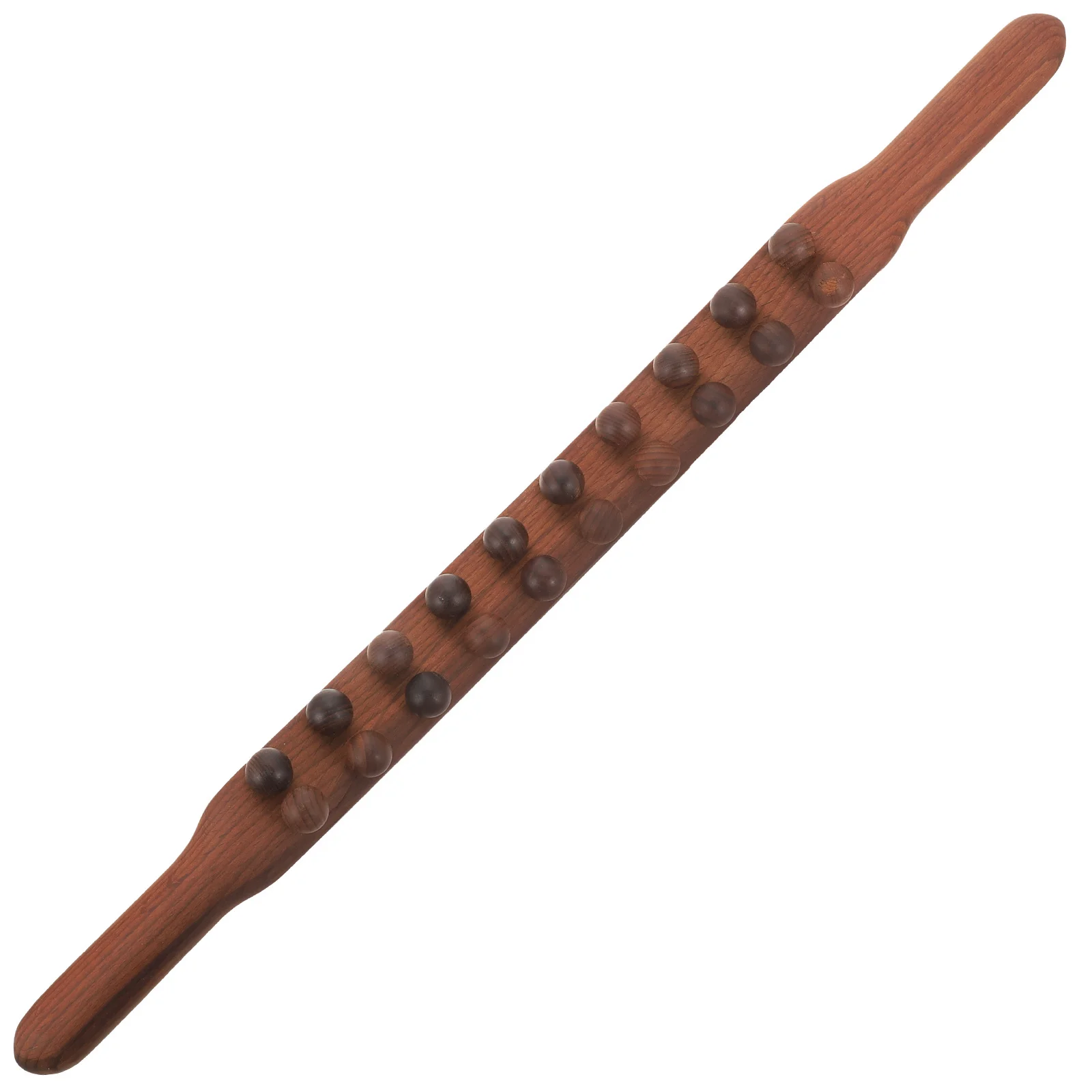 

Wood Massage Stick with Rolling Beads for Deep Tissue Muscle Relaxation Portable Body Massager for Back Shoulder Neck Legs