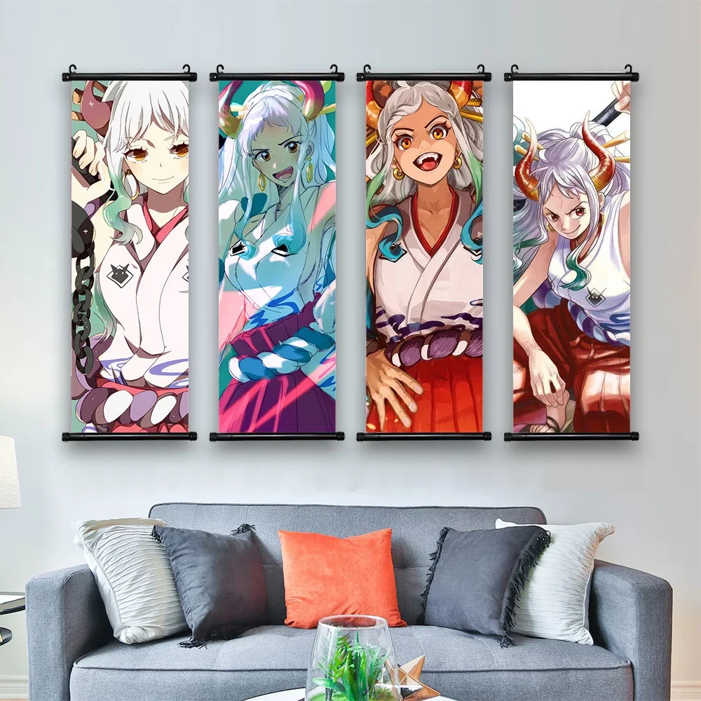 Anime ONE PIECE Poster Nami Hancock Canvas Painting Sun God Nika Art Print Kids Room Decoration Mural for Hanging Scrolls Decor