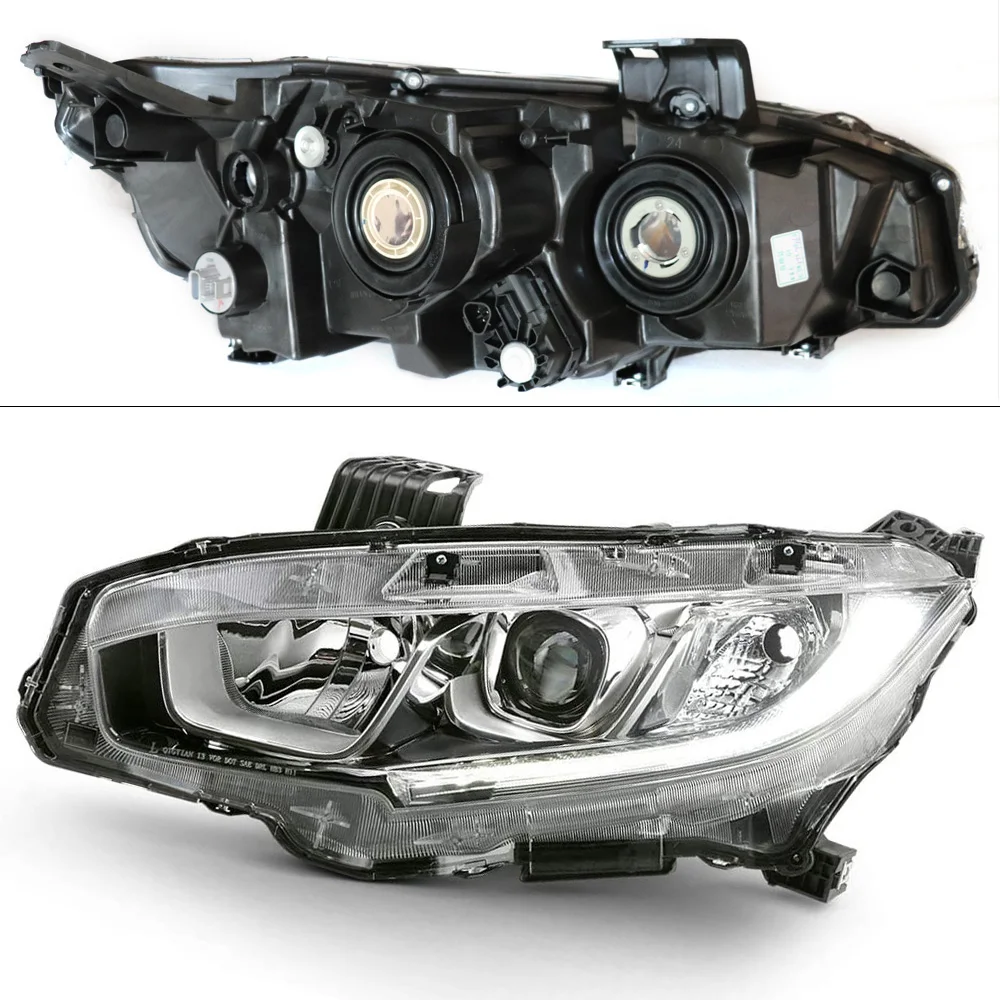 

Left Driver Side Halogen Headlight for 2016 2017 2018 Honda Civic Sedan Headlamp