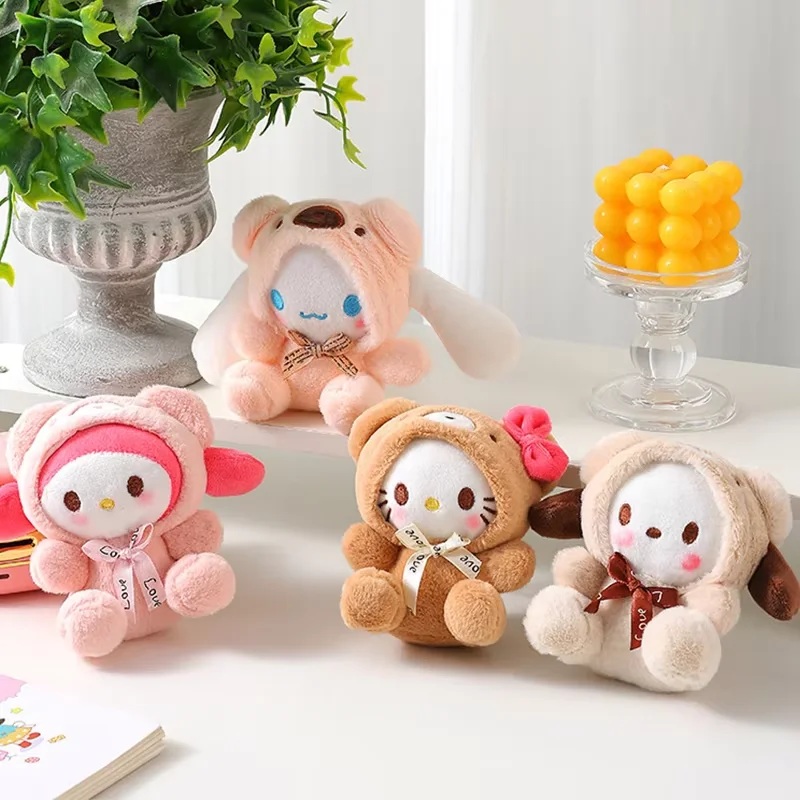 Sanrio Knuffel Pop Kawaii Hello Kitty Melody Cinnamoroll Cartoon Rugzak Decoratie Vrouwen Student Meisje Gift